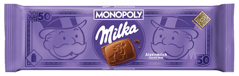 MILKA Monpoly-Produkt - Alpenmilch