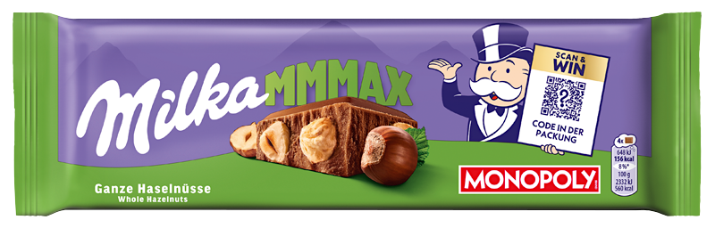 MILKA Monpoly-Produkt - Ganze Haselnüsse